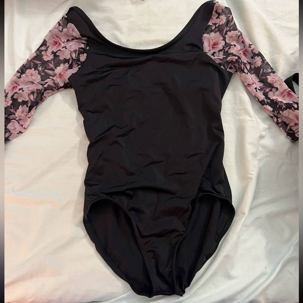 Floral Sleeve leotard